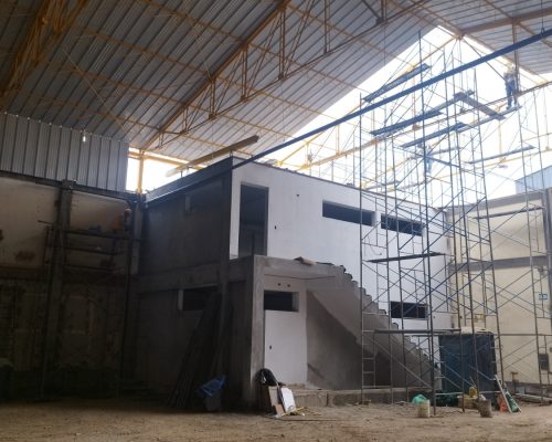 Construcción de nuevo almacén, STROBBE SAC.